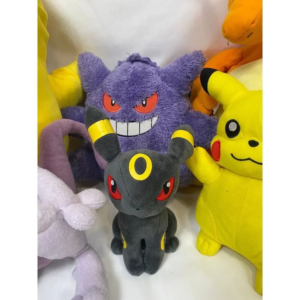 Pokémon Plushie Lot of 9 Bandai, Pokemon, Pikachu, Psyduck, etc